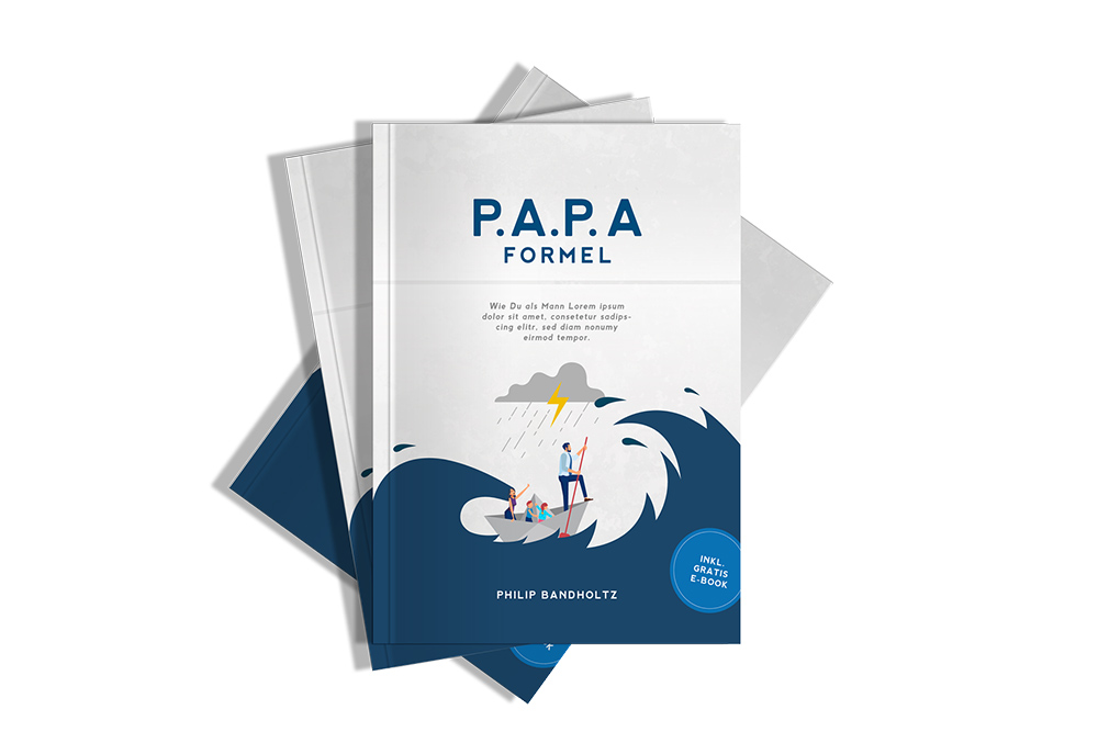 Buchgestaltung Die P.A.P.A.-Formel von Philip Bandholtz — Cover und Innenseiten