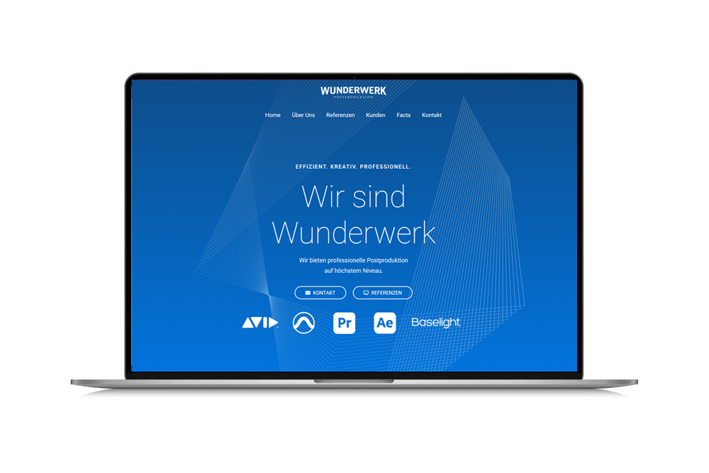 Screenshot der Portfolio-Website wunderwerk-koeln.de