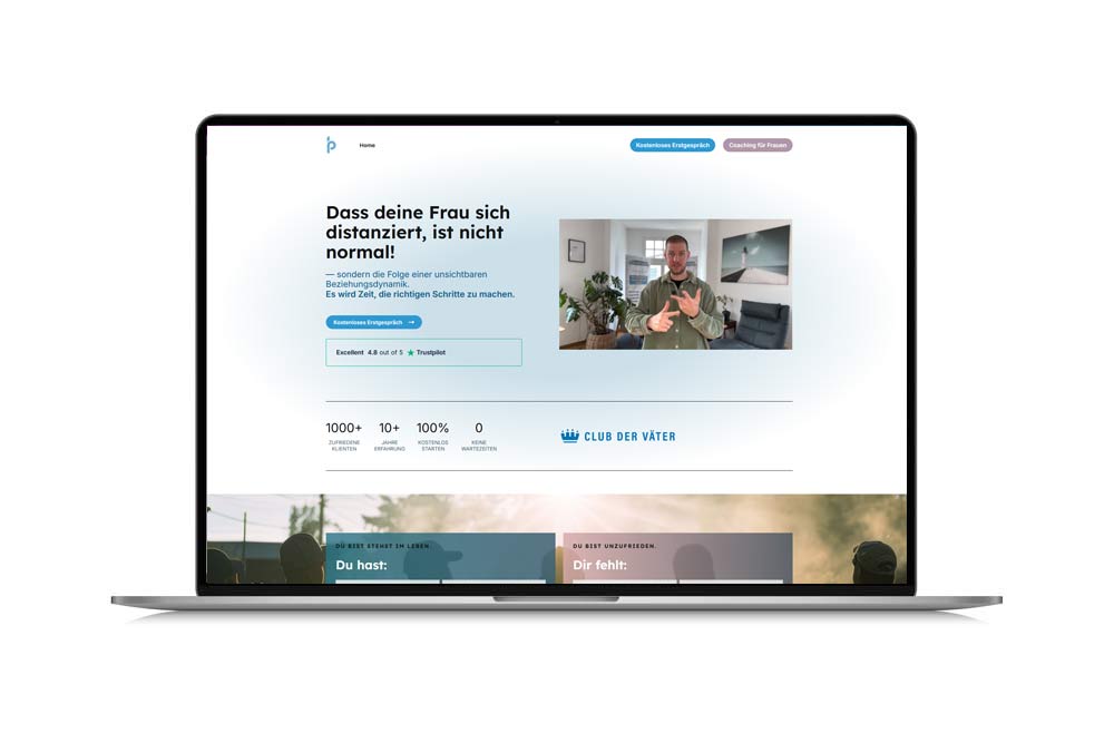 Screenshot der Coaching-Website philipbandholtz.de