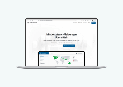 Statische Webseite für MindestSteuer App