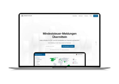 Statische Webseite für MindestSteuer App